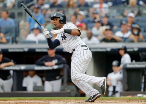 NEW YORK, NY – SEPTEMBER 02: Miguel Andujar #41 of the New York Yankees in action against the Detroit Tigers at Yankee Stadium on September 2, 2018 in the Bronx borough of New York City. The Tigers defeated the Yankees 11-7. (Photo by Jim McIsaac/Getty Images)