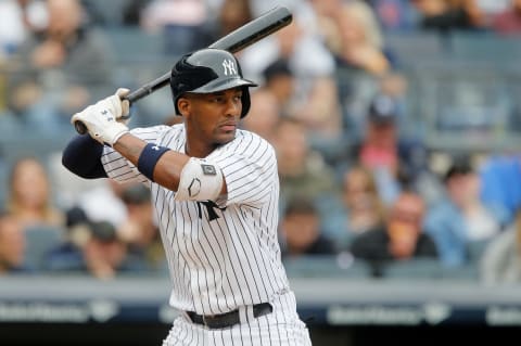 NEW YORK, NY – SEPTEMBER 23: Miguel Andujar #41 of the New York Yankees in action against the Baltimore Orioles at Yankee Stadium on September 23, 2018 in the Bronx borough of New York City. The Orioles defeated the Yankees 6-3. (Photo by Jim McIsaac/Getty Images)