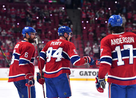 Corey Perry #94 of the Montreal Canadiens. (Photo by Minas Panagiotakis/Getty Images)