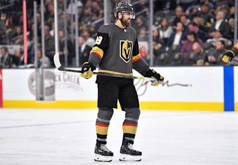 LAS VEGAS, NEVADA – JANUARY 09: Alex Tuch #89 of the Vegas Golden Knights skates during the third period against the Los Angeles Kings at T-Mobile Arena on January 09, 2020 in Las Vegas, Nevada. (Photo by Jeff Bottari/NHLI via Getty Images)