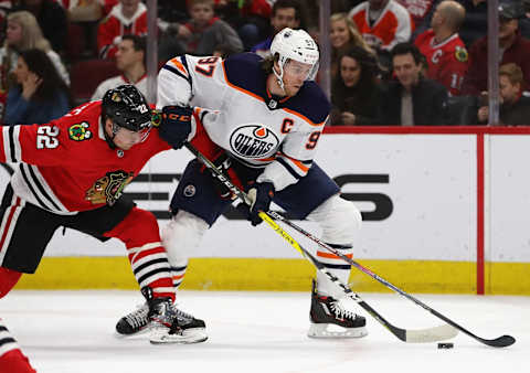 Connor McDavid #97 of the Edmonton Oilers (Photo by Jonathan Daniel/Getty Images)