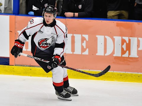 Justin Bergeron of the Rouyn-Noranda Huskies (Photo by Minas Panagiotakis/Getty Images)