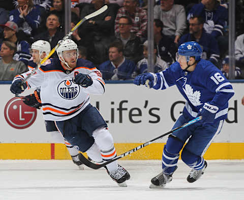 TORONTO, ON – FEBRUARY 27: Connor McDavid #97 of the Edmonton Oilers  . (Photo by Claus Andersen/Getty Images)