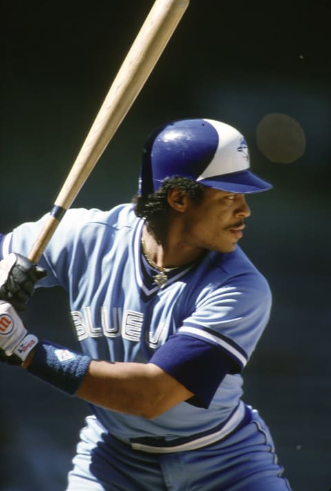 Jesse Barfield. Toronto Blue Jays (Photo by Focus on Sport/Getty Images)