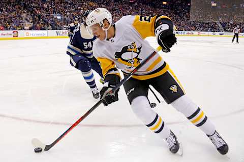 Nick Bjugstad #27 of the Pittsburgh Penguins (Photo by Kirk Irwin/Getty Images)