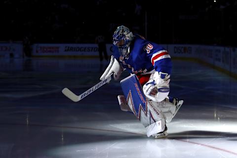 Henrik Lundqvist #30 of the New York Rangers (Photo by Bruce Bennett/Getty Images)