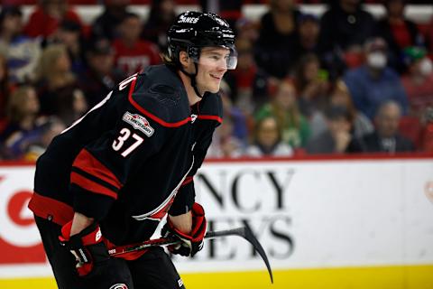 Andrei Svechnikov #37 of the Carolina Hurricanes (Photo by Jared C. Tilton/Getty Images)