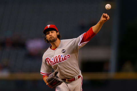 Even if he doesn’t return to the Phillies, Hamels has secured his place in franchise history. Photo by Justin Edmonds/Getty Images.