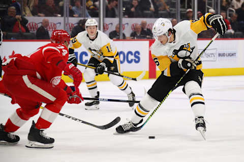 John Marino #6 of the Pittsburgh Penguins. (Photo by Gregory Shamus/Getty Images)