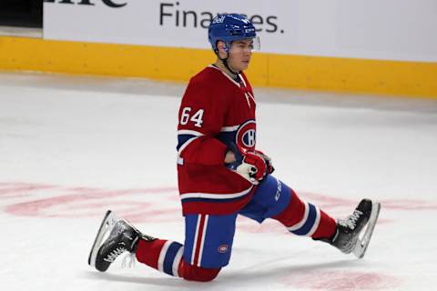 Mar 24, 2022; Montreal, Quebec, CAN; Montreal Canadiens defenseman Corey Schueneman. Mandatory Credit: Jean-Yves Ahern-USA TODAY Sports