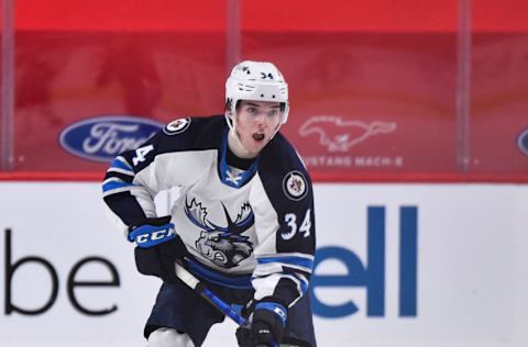 Manitoba Moose, Ville Heinola (34). (Photo by Minas Panagiotakis/Getty Images)