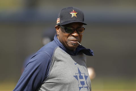 New Astros manager Dusty Baker. (Photo by Michael Reaves/Getty Images)