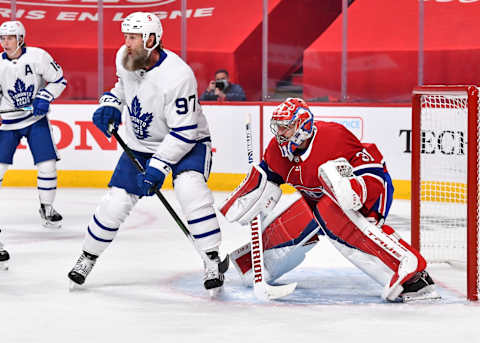 MONTREAL, QC – MAY 24: Joe Thornton #97 of the Toronto Maple Leafs  (Photo by Minas Panagiotakis/Getty Images)