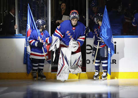 Igor Shesterkin #31 of the New York Rangers (Photo by Bruce Bennett/Getty Images)