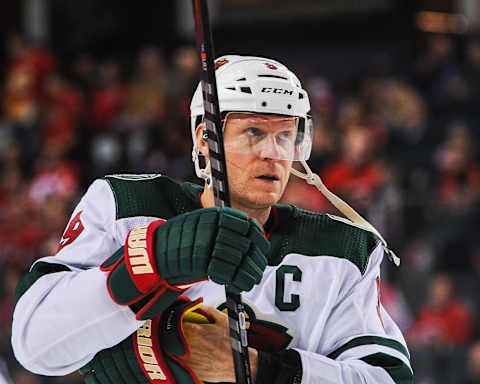 Mikko Koivu #9 of the Minnesota Wild. (Photo by Derek Leung/Getty Images)