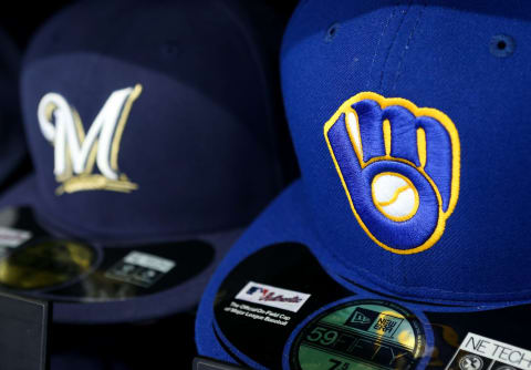 Iconic Brewers logos. (Photo by Dylan Buell/Getty Images) *** Local Caption ***