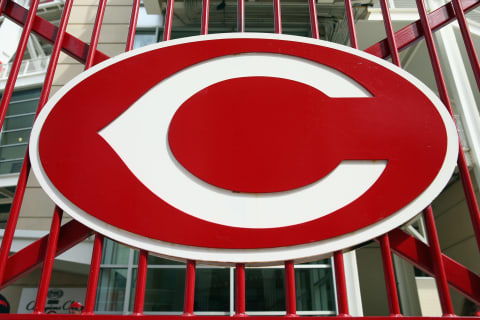 Cincinnati Reds logo. (Photo by Andy Lyons/Getty Images)