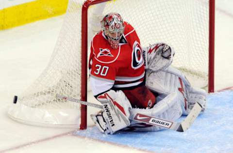 Cam Ward, Carolina Hurricanes (Photo by Steve Dykes/Getty Images)