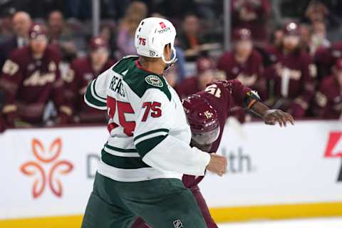 Mar 12, 2023; Tempe, Arizona, USA; Ryan Reaves. Mandatory Credit: Joe Camporeale-USA TODAY Sports