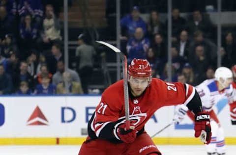 Nino Niederreiter, Carolina Hurricanes (Photo by Bruce Bennett/Getty Images)