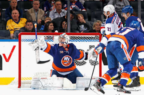 Ilya Sorokin #30, New York Islanders (Photo by Bruce Bennett/Getty Images)