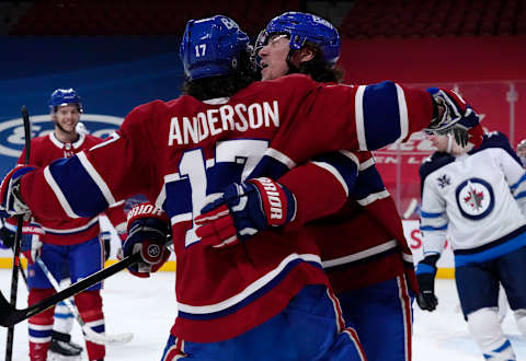 Mar 6, 2021; Montreal, Quebec, CAN; Montreal Canadiens Josh Anderson Mandatory Credit: Eric Bolte-USA TODAY Sports