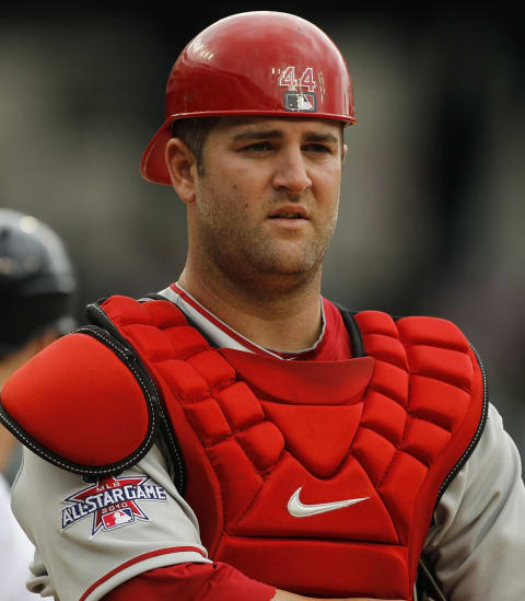 Mike Napoli, LA Angels (Photo by Leon Halip/Getty Images)