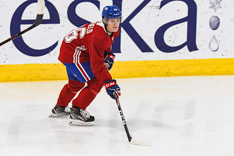 BROSSARD, QC – JUNE 28: Montreal Canadiens right wing Cole Caufield (36) (Photo by David Kirouac/Icon Sportswire via Getty Images)