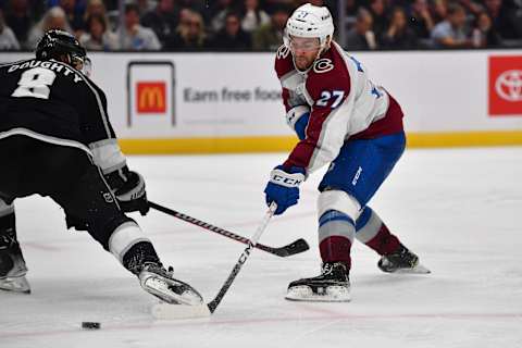 Oct 11, 2023; Los Angeles, California, USA; Jonathan Drouin. Mandatory Credit: Gary A. Vasquez-USA TODAY Sports