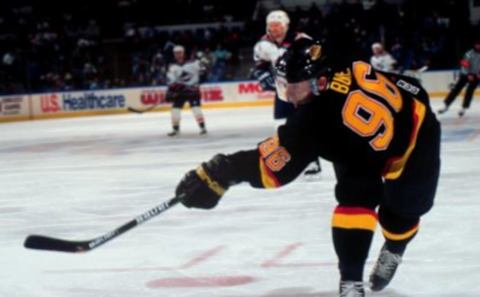 2000 Season: Pavel Bure slapshot. (Photo by Bruce Bennett Studios/Getty Images)