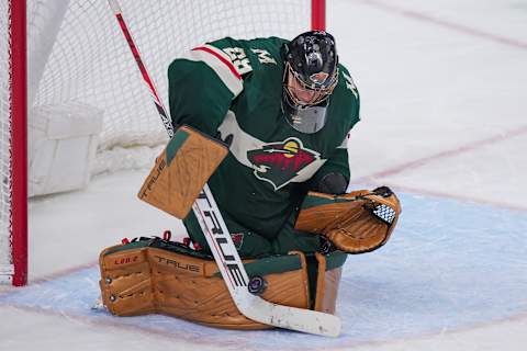 The Minnesota Wild obtained goalie Marc-Andre Fleury at the NHL trade deadline to bolster the team’s net for a postseason run this season. He has rotated starts with Cam Talbot since he arrived in Minnesota. (Brad Rempel-USA TODAY Sports