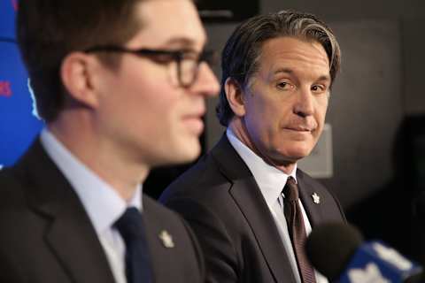 TORONTO, ON-Toronto-DUBAS.The Maple Leafs announced today the promotion of Kyle Dubas . (Rene Johnston/Toronto Star via Getty Images)