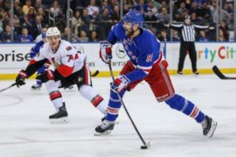 New York Rangers left wing Rick Nash