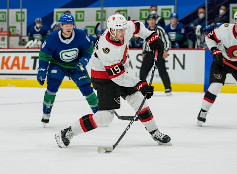 Ottawa Senators forward Drake Batherson (19) Mandatory Credit: Bob Frid-USA TODAY Sports