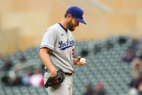 Clayton Kershaw of the Los Angeles Dodgers. (Photo by David Berding/Getty Images)