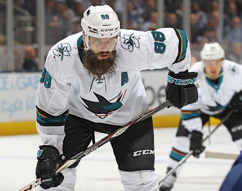 Brent Burns #88 of the San Jose Sharks (Photo by Claus Andersen/Getty Images)