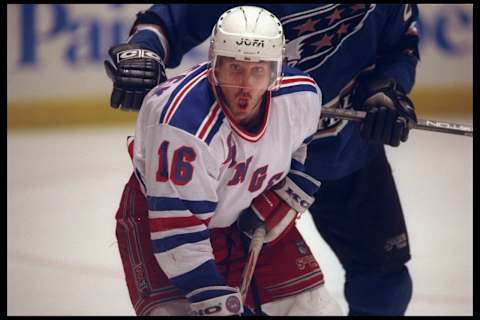 Rightwinger Pat Verbeek of the New York Rangers l