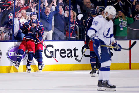 Columbus Blue Jackets and Tampa Bay Lightning (Photo by Kirk Irwin/Getty Images)