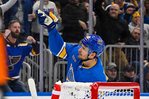 St. Louis Blues left wing Pavel Buchnevich (89): Jeff Curry-USA TODAY Sports