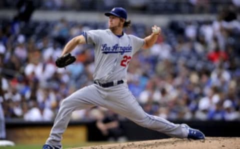 SAN DIEGO, CA – SEPTEMBER 25: Clayton Kershaw #22 of the Los Angeles Dodgers pitches during the game against the San Diego Padres at Petco Park on September 25, 2011 in San Diego, California. Clayton Kershaw won his 21st game as the Los Angeles Dodgers won 6-2. (Photo by Andy Hayt/San Diego Padres/Getty Images)