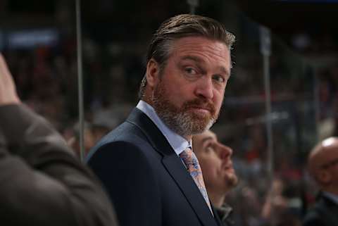 DENVER, CO – MARCH 24: Head coach Patrick Roy of the Colorado Avalanche looks on during the game against the Philadelphia Flyers at the Pepsi Center on March 24, 2016 in Denver, Colorado. (Photo by Michael Martin/NHLI via Getty Images)