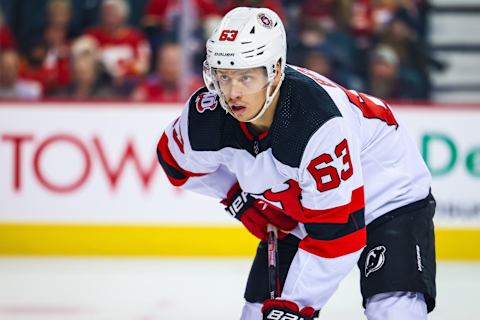 New Jersey Devils left wing Jesper Bratt (63): Sergei Belski-USA TODAY Sports