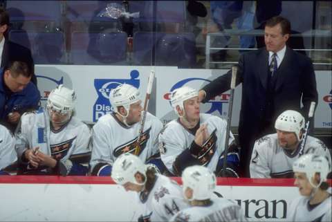 Ron Wilson, Washington Capitals Mandatory Credit: Doug Pensinger /Allsport