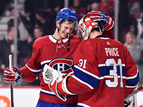 Jesperi Kotkaniemi #15 of the Montreal Canadiens. (Photo by Minas Panagiotakis/Getty Images)