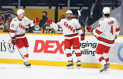 Carolina Hurricanes center Vincent Trocheck (16). Mandatory Credit: Christopher Hanewinckel-USA TODAY Sports