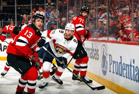 Sam Bennett could be the perfect #3 center for the New Jersey Devils. (Photo by Bruce Bennett/Getty Images)