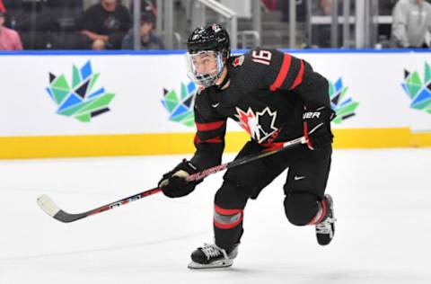 Connor Bedard #16 (Photo by Andy Devlin/ Getty Images)