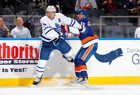 ELMONT, NEW YORK – NOVEMBER 21: Cal Clutterbuck #15 . (Photo by Bruce Bennett/Getty Images)