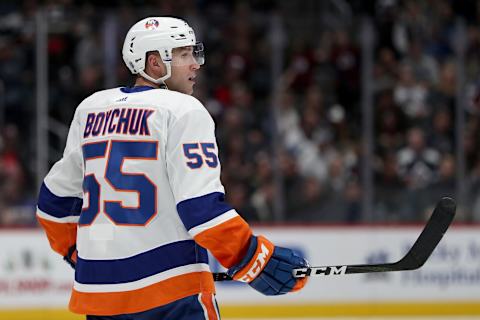 Johnny Boychuk #55 of the New York Islanders. (Photo by Matthew Stockman/Getty Images)