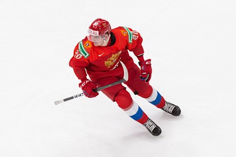 Kirill Kirsanov #20 of Russia. (Photo by Codie McLachlan/Getty Images)